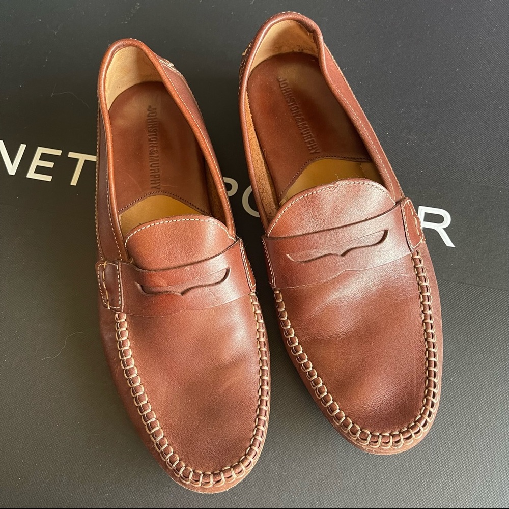 JOHNSTON&MURPHY mens Loafers US8 M